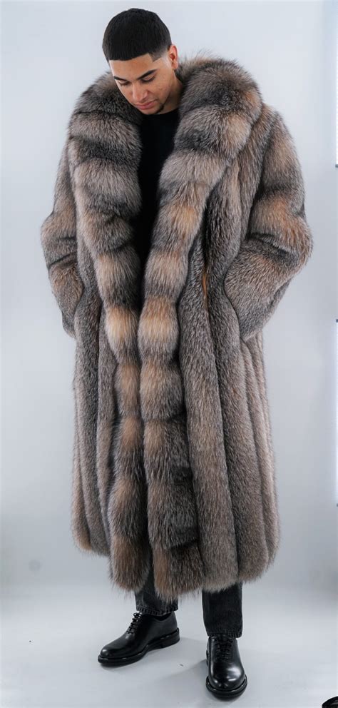 luxury fur coat men.